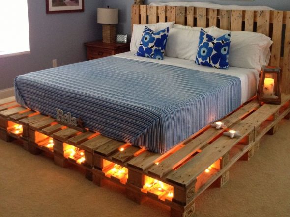 a bed of pallets with your own hands