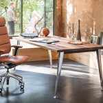 office chair brown
