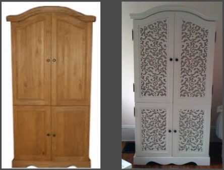 restore the old wardrobe at home