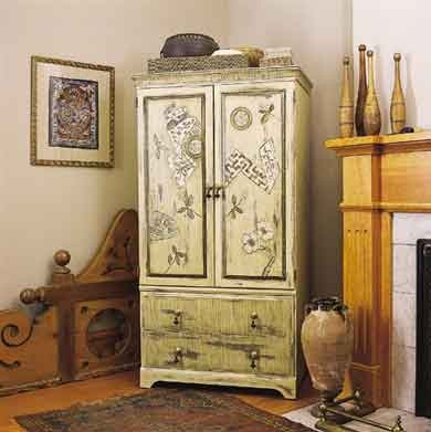 cabinet remodeling (decoupage)