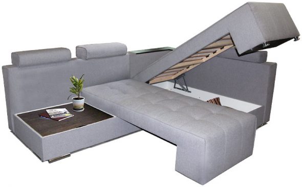 swivel gray sofa