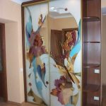 wardrobe with stained glass