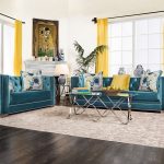 sofa turquoise modern