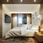 lätta möbler i vitt brunt sovrum