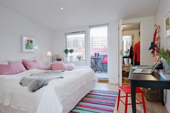 Scandinavian style bedroom
