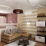 Küçük bir apartman dairesinde düzenlemenin önemli bir kısmı dolap ve ankastre mobilyasıdır.