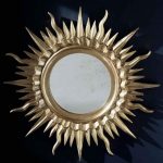 مرآة جولة الرغيف الفرنسي في شكل الشمس