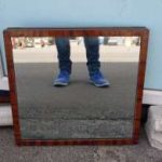 mirror in a wooden frame