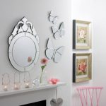 mirror in the hallway with decor