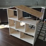 We make a children's house-shelf for toys