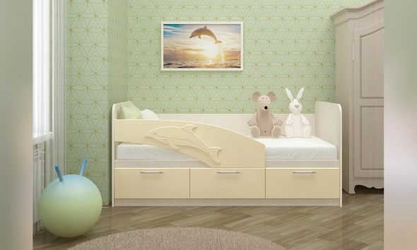 Children's bed the Dolphin 80 on 160