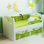 Children's bed with sides 160 80 cm