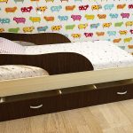 Łóżko dziecięce z materacem szufladowym 160 80