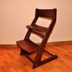 Children's growing chair in the house