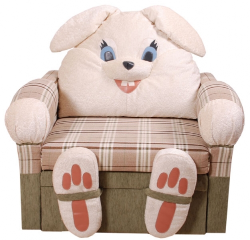 Bunny chair-bed ng mga bata