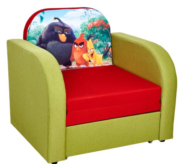Children's chair-bed folding with a box for linen of Toy