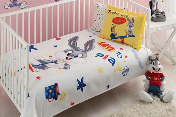 Bebek yatak örtüsü TAC Bebek Bugs Bunny Play Baby
