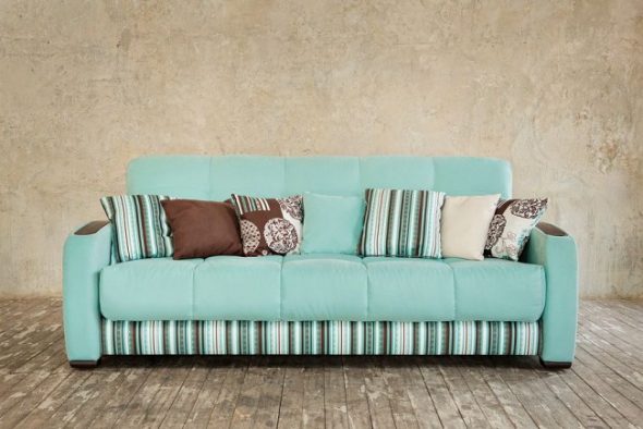 sofa accordion turquoise