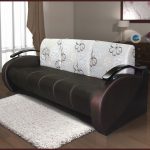 Sofa bed para sa pang-araw-araw na paggamit na may kutson