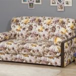 sofa bed na may orthopedic mattress Jacquard