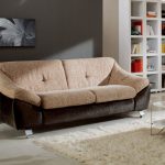 sofa bed na may komportable na orthopedic mattress