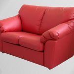 Podwójna czerwona sofa LAGUNA