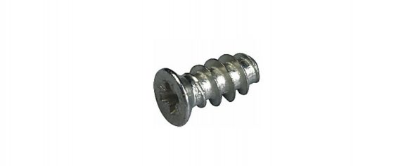 Euro-screw for guides and hinges