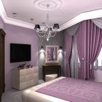 Fioletowa sypialnia