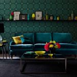 foto sofa hijau