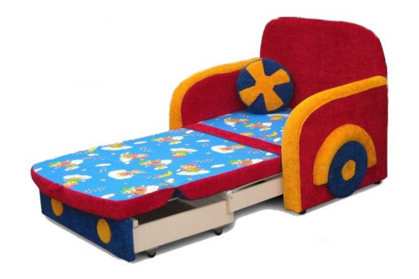 Armchair beds with orthopedic mattress