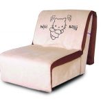 Fauteuil-lit sans accoudoirs Hello Kitty