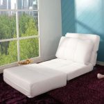 Beyaz kolçaksız koltuk yatağı