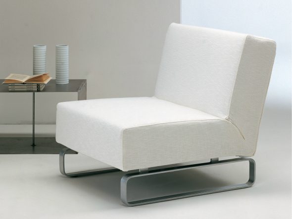 Armchair without armrests - elegant and practical option for the living room