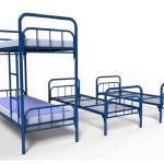2-warstwowe składane łóżko metalowe