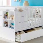crib with baby changer