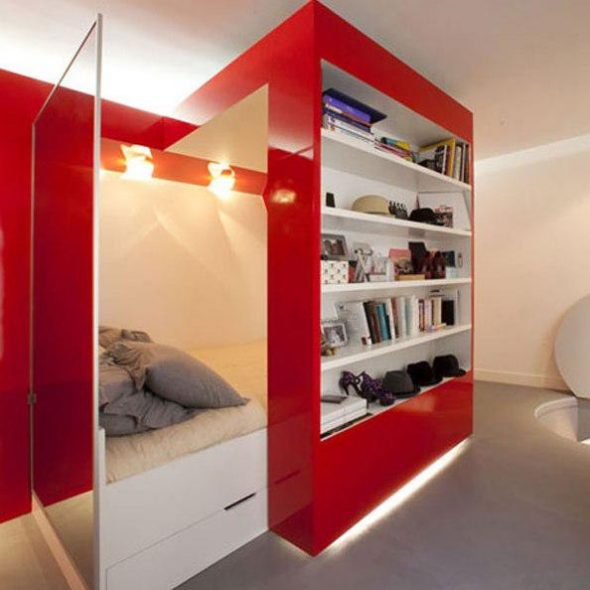 Bed transformer red