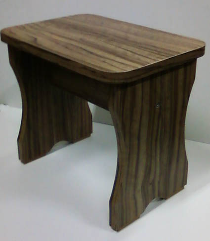 Small stool with cross bar