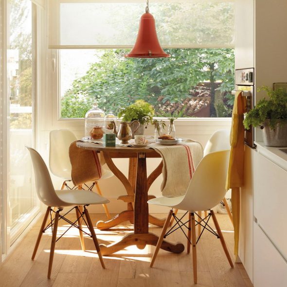 Dining table in the kitchen