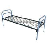 Single metal bed for workers