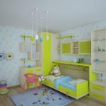 ložní skříň v dětském pokoji