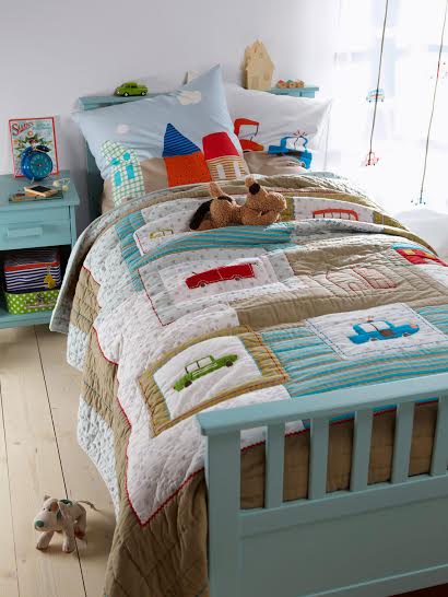 Bedspread - blanket for the boy's bed