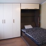 bed closet with doors