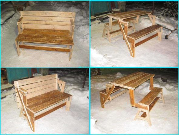 DIY przekształcająca ławkę