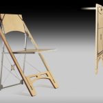 Completely flat plywood folding chair