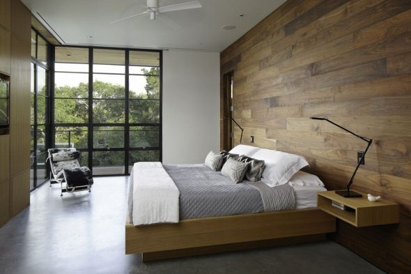 дървена спалня
