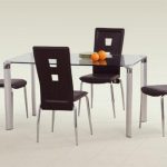 Glass table kitchen with chairs
