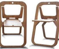 DIY faneros kėdė