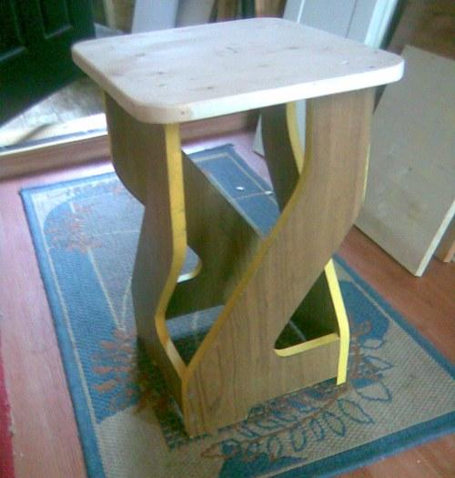 Chipboard stool-original