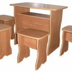 Kitchen stools from chipboard