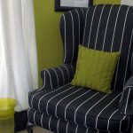 striped English chair